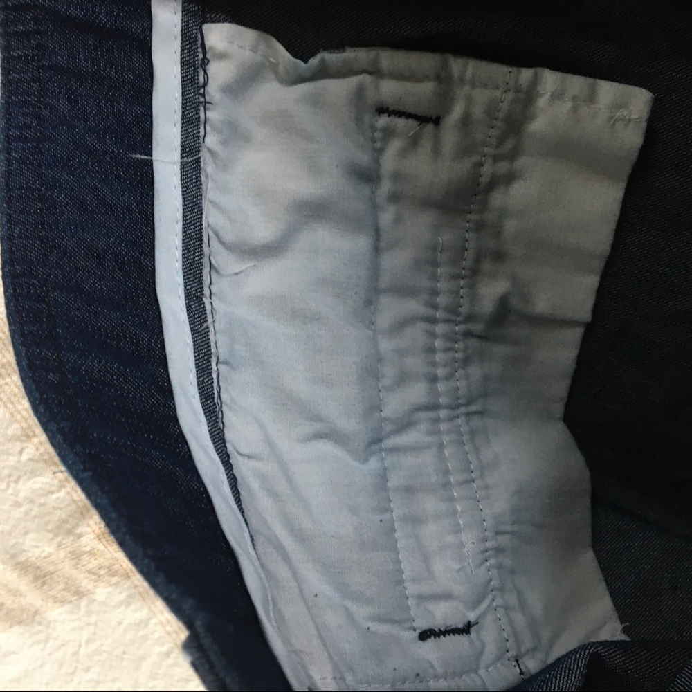 🎁2/$12 SZ16 WHITE STAG LIGHTWEIGHT BLUE DENIM ZIPPER FRONT 76% COTTON CAPRIS - Picture 10 of 13